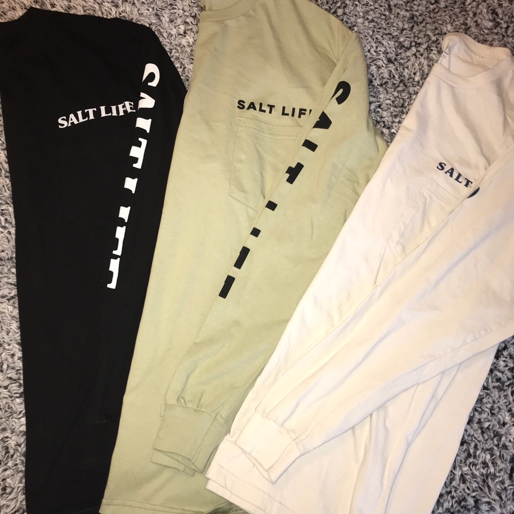 Lot of 3 SALT LIFE long sleeves